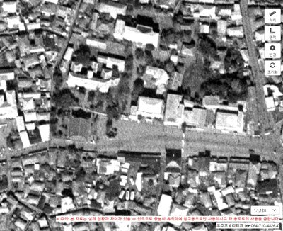 Aerial photograph of Gwandokjeong, 1967