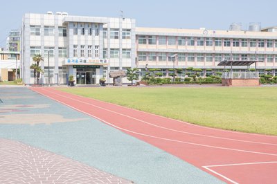 북초등학교 운동장 현재 모습.(2021년 6월 7일 촬영)