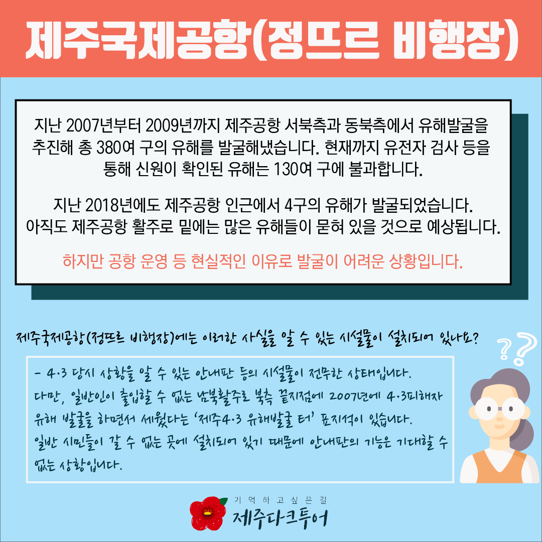 4.3유적지 시민지킴이단 카드뉴스 #4 제주국제공항(정뜨르 비행장)